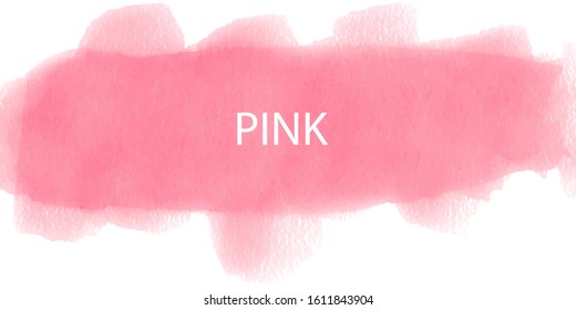 Red - pink watercolor brush strokes with space for your own text