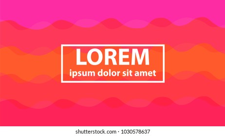 Red and pink wavy gradient pattern background vector.Modern design for your prints, cards, flyers, brochures, posters, banners etc.