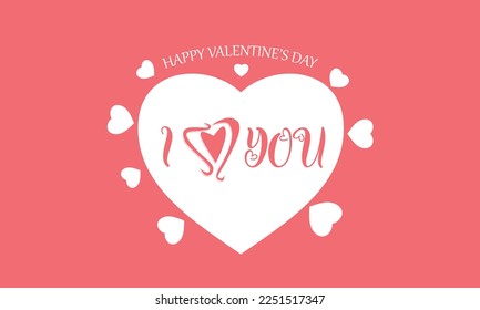 Red, pink and white flying hearts isolated on transparent background. Vector illustration. Paper cut decorations for Valentine's day border or frame design,