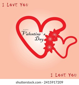 Red, pink and white flying hearts isolated on transparent background. Vector illustration. Paper cut decorations for Valentine's day border or frame design
