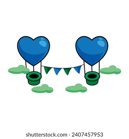 Red, pink and white hearts with golden confetti isolated on transparent background. Vector illustration.