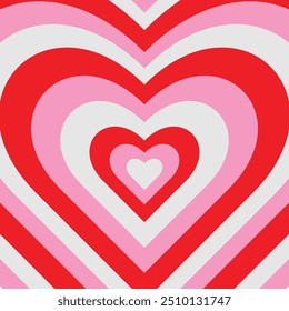 red, pink and white hearts texture illustration