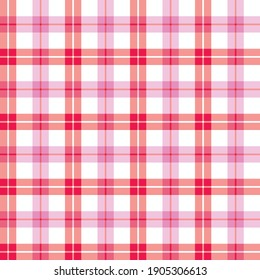 Comprobación del panel de ventanas rojo y rosa. Funda valentina vectorial sin foco. Adecuado para proyectos de fondo, moda o marca