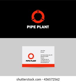Red pipe plant logo.