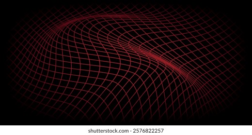 Red pixel background, gradient abstract tile background. Rectangular colourful check pattern.