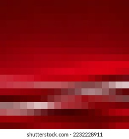 Red pixel background. Layout for advertising. Cover for magazine background. Presentation template.