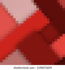  Red pixel background. polygonal style. Vector illustration.