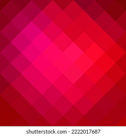 Red pixel background. Vector template for a presentation.
