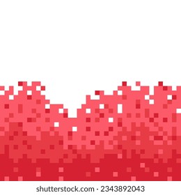 Red pixel border from different shades