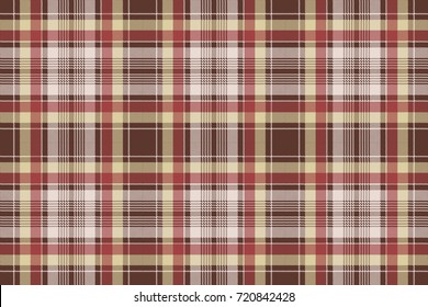 Red pixel fabric texture plaid seamless pattern. Vector illustration.