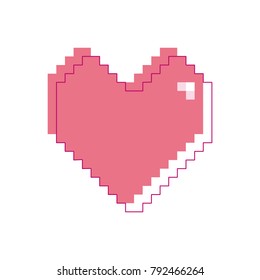 
red pixel heart