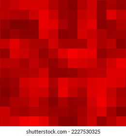 Red pixel pattern. Vector colored pixel art background.