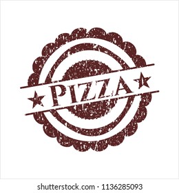 Red Pizza distress with rubber seal texture