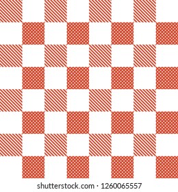 red plaid checkered gingham pattern
