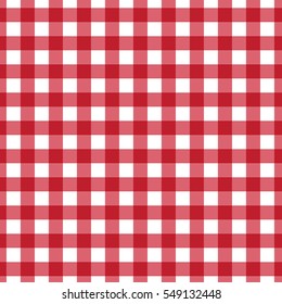 red plaid checkered gingham pattern