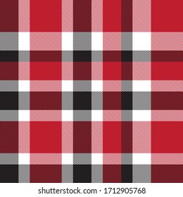 Red Plaid, checkered, tartan seamless pattern suitable for fashion textiles and graphics