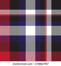 Red Plaid, checkered, tartan seamless pattern suitable for fashion textiles and graphics