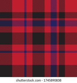 Red Plaid, checkered, tartan seamless pattern suitable for fashion textiles and graphics
