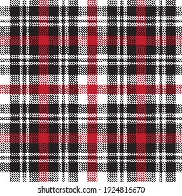 Red Plaid, checkered, tartan seamless pattern suitable for fashion textiles and graphics