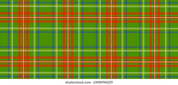 Red plaid fabric texture in the green background	