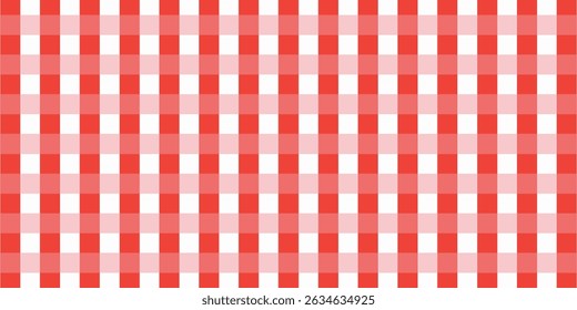 Red plaid pattern background. plaid pattern background. plaid background. Seamless pattern. for backdrop, decoration, gift wrapping, gingham tablecloth, blanket, tartan, fashion fabric print.