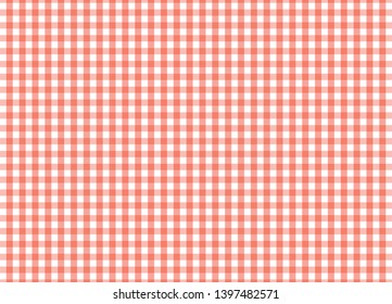 Red plaid pattern vector background.