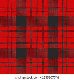 Red plaid pattern vector background