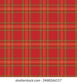 RED Plaid seamless repeated Pattern