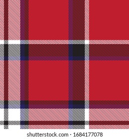 Red Plaid Tartan Seamless Pattern for shirt printing, fabric, textiles, jacquard patterns, backgrounds and websites