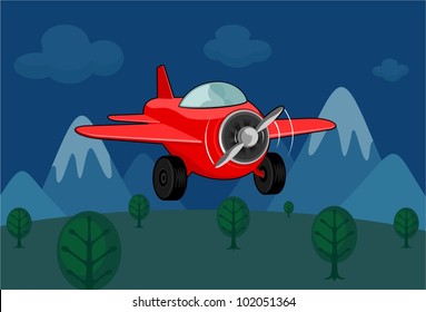 Red plane