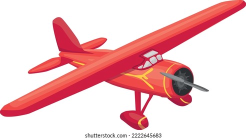 red plane amelia pilot  vector