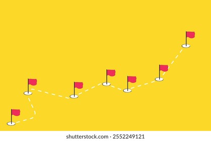 red plane going through workflow challenges one by one.