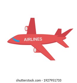 Ilustración vectorial de icono de plano rojo para web