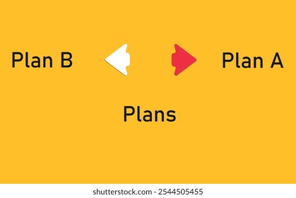 Aviões vermelhos voando para planos de negócios alternativos.Planos de negócios alternativos.Estratégia de negócios, planejamento e tomada de decisão conceito de ideia.