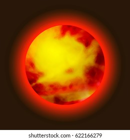 red planet shines