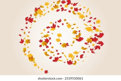 Red Plant Vector Transparent Background. Nature Floral Texture. Autumnal Beautiful Leaf Card. Canadian Frame.