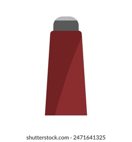 red plastic bottle isolated design