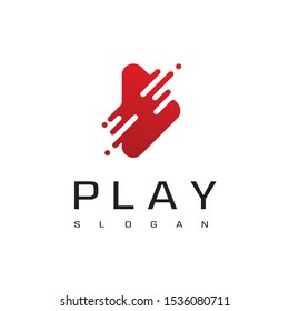 Red Play Button For Media Player Logo