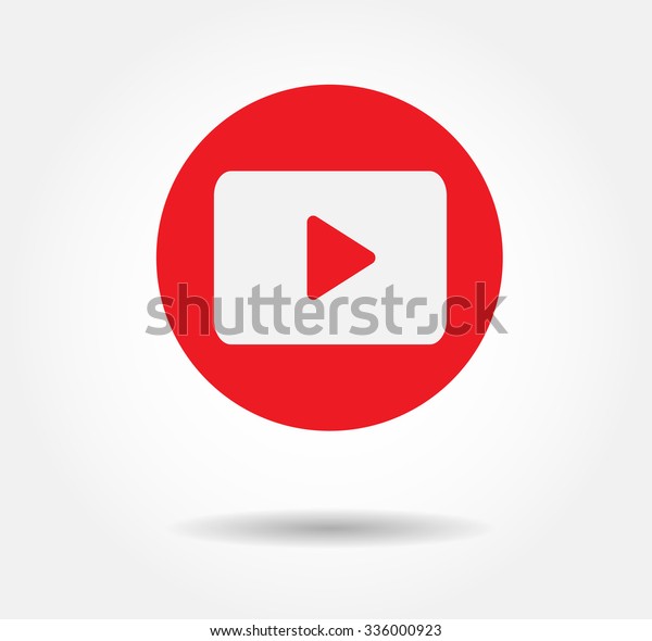 赤い再生ベクター画像ロゴ Jpg Jpeg Epsアイコンボタン Youtube フラットソーシャルメディア背景サインダウンロード のベクター画像素材 ロイヤリティフリー