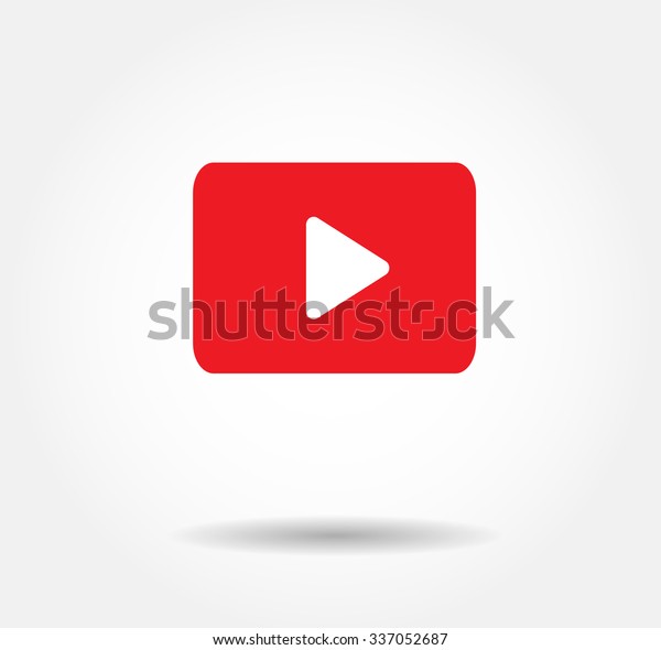 赤い再生ベクター画像ロゴ Jpg Jpeg Epsアイコンボタン Youtube フラットソーシャルメディア背景サインダウンロード のベクター画像素材 ロイヤリティフリー