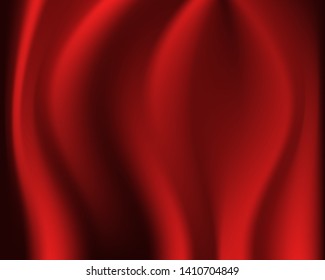Red pleats fabric background decor