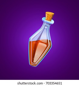 red poison bottle vector illustration