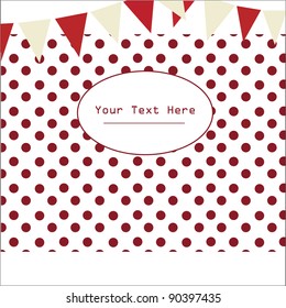 red polka  Background