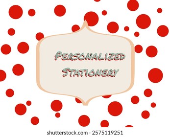 red polka dot design, element 