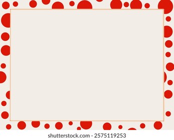 red polka dot design, element 