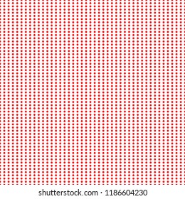 Red Polka dot fabric, seamless pattern of red circles on a white background - Background or pattern Vector.