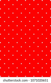Red Polka Dot pattern. For plaid, tablecloths, clothes, shirts, dresses, paper, bedding, blankets, quilts and other textile products. Vector illustration.