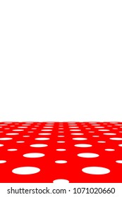 Red Polka Dot pattern. For plaid, tablecloths, clothes, shirts, dresses, paper, bedding, blankets, quilts and other textile products. Vector illustration.