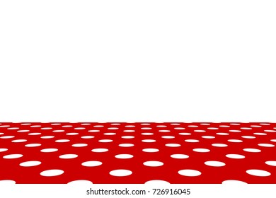 Red Polka Dot seamless pattern. For plaid, tablecloths, clothes, shirts, dresses, paper, bedding, blankets, quilts and other textile products. Vector illustration.