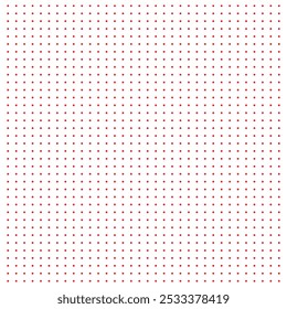 Red polka doted doodle pattern. Halftone polka dots texture. Red polka dot background. Dot pattern seamless background.